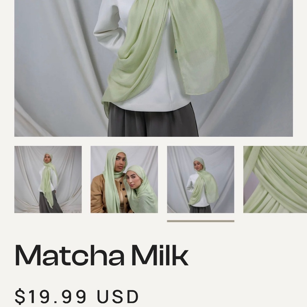 Vela Matcha Milk Double Signature Modal